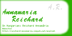 annamaria reichard business card