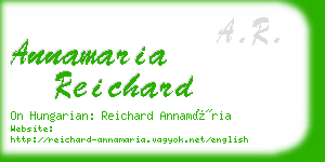 annamaria reichard business card
